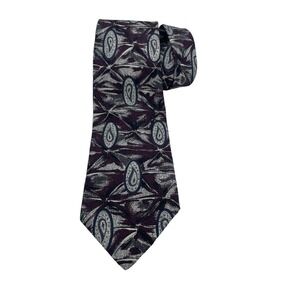 Robert Talbott Best of Class  Neck Tie Burgundy/Grey Sz 62"x4" (TA19) EUC